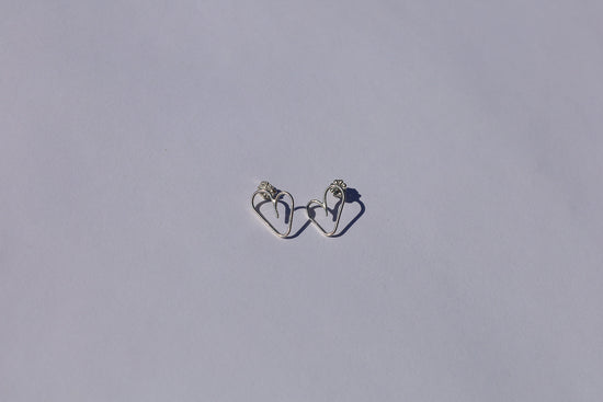 Doodle Heart Studs