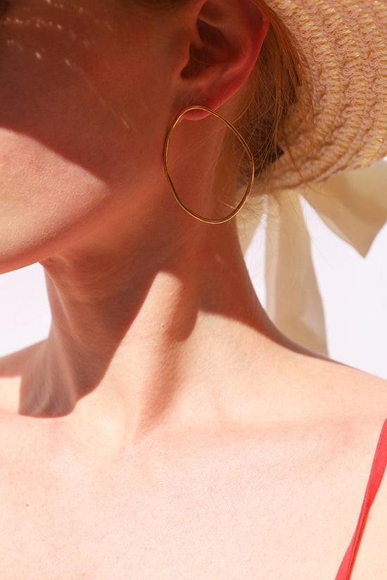 Brass Irregular Hoops