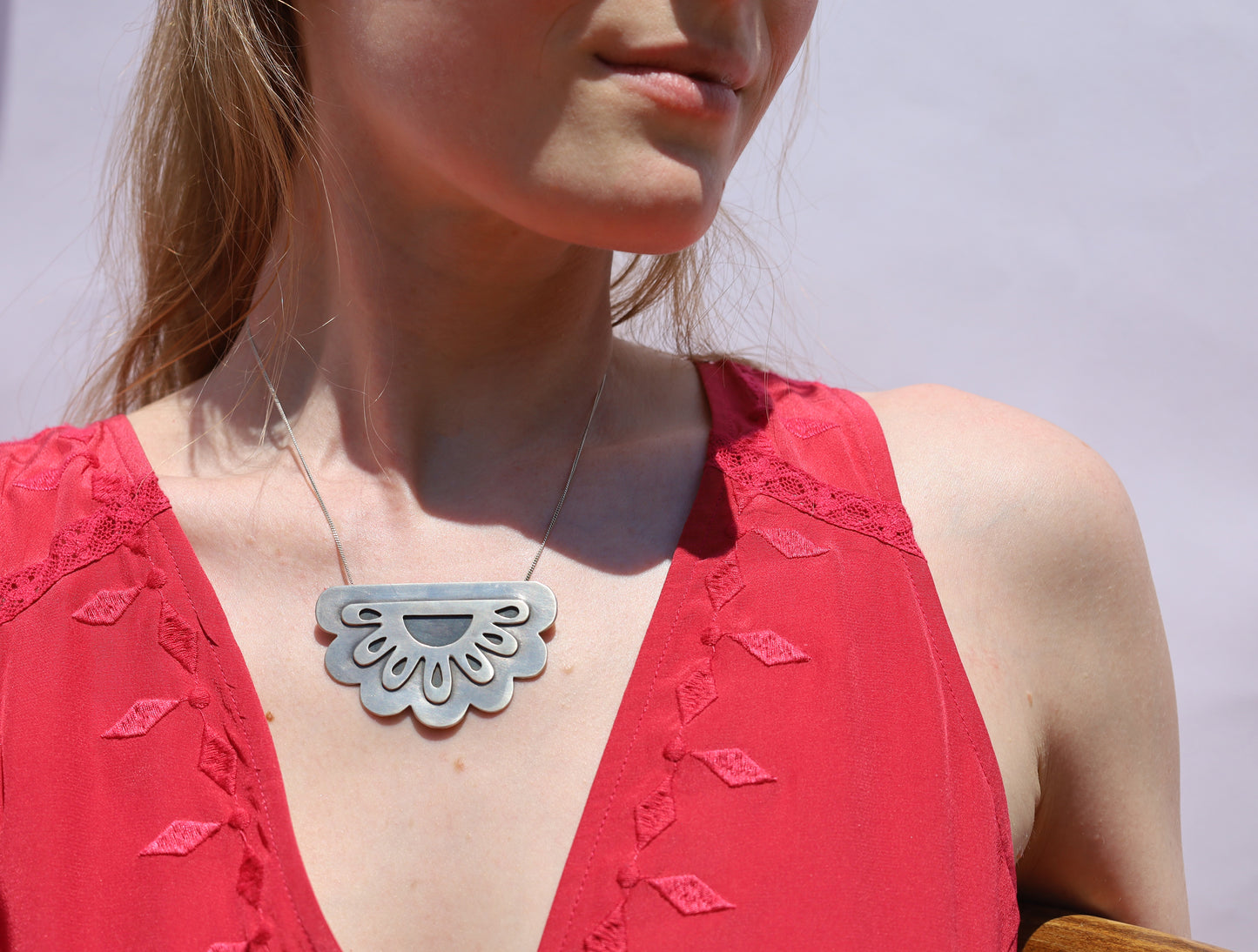 Flower Punch Necklace