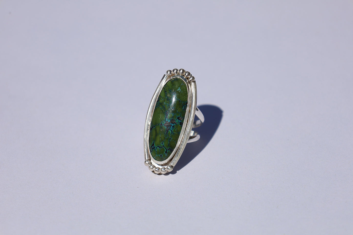 Green Goddess Oblong Ring