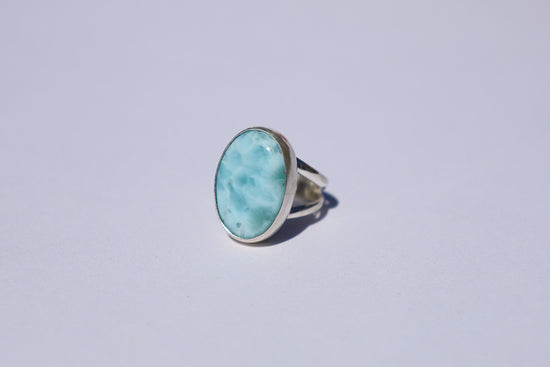 Larimar Split Shank Ring