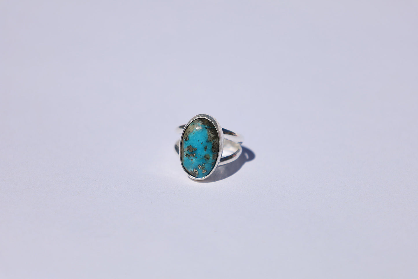 Persian Turquoise Split Shank Ring