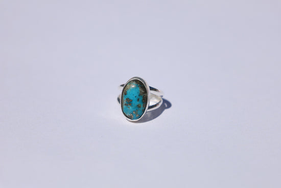 Persian Turquoise Split Shank Ring
