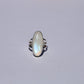 Oblong Rainbow Moonstone Ring