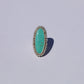 Beaded Turquoise Oblong Ring