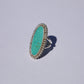 Beaded Turquoise Oblong Ring