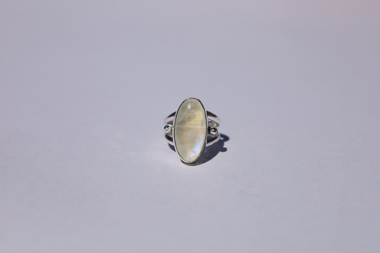 Moonstone Dotted Ring