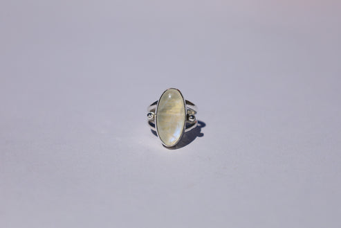 Moonstone Dotted Ring