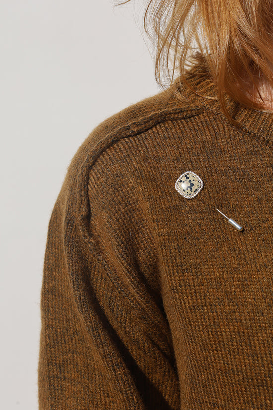 Dalmatian Jasper Lapel/Hat Pin