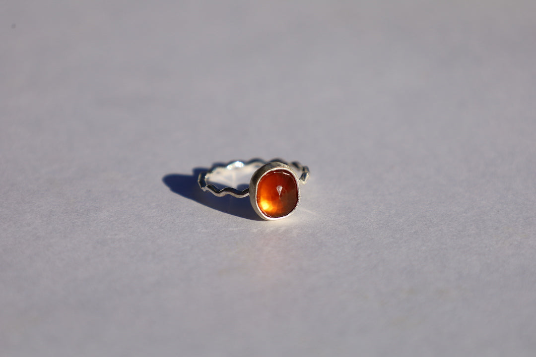 Wavy Sapphire Ring