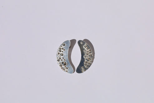 Crescent Moon Studs