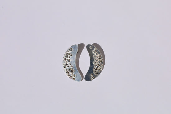 Crescent Moon Studs
