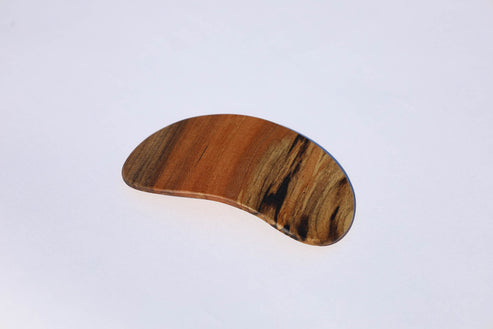Wide Shaped Wooden Barrette