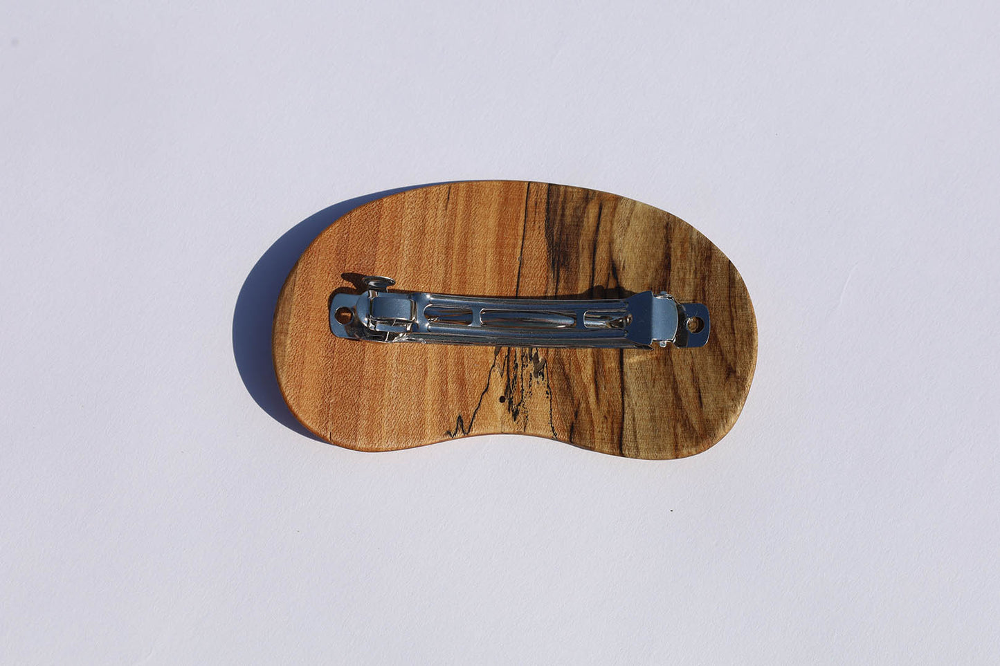 Wide Shaped Wooden Barrette