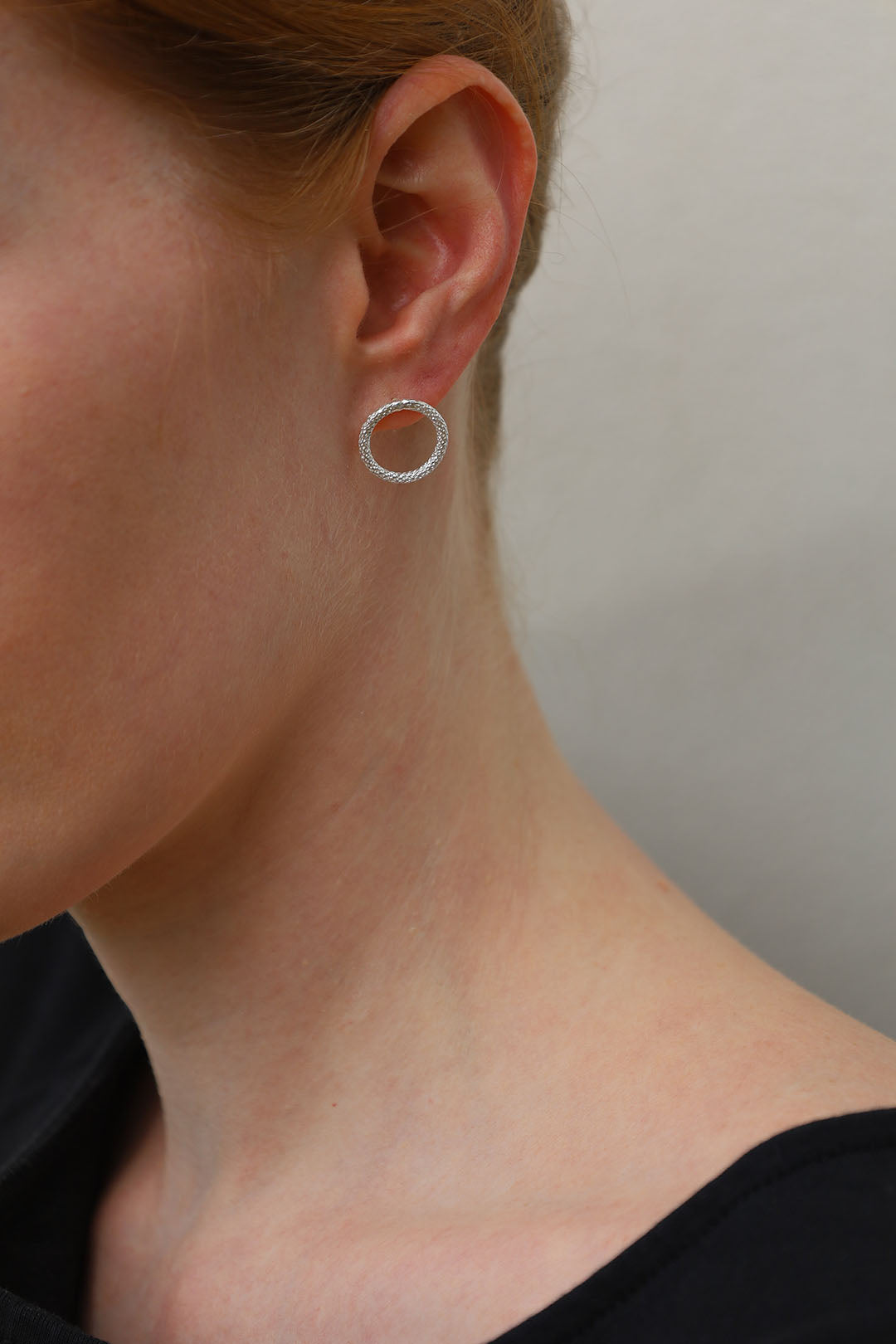 Sterling Circle Studs