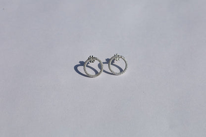 Sterling Circle Studs