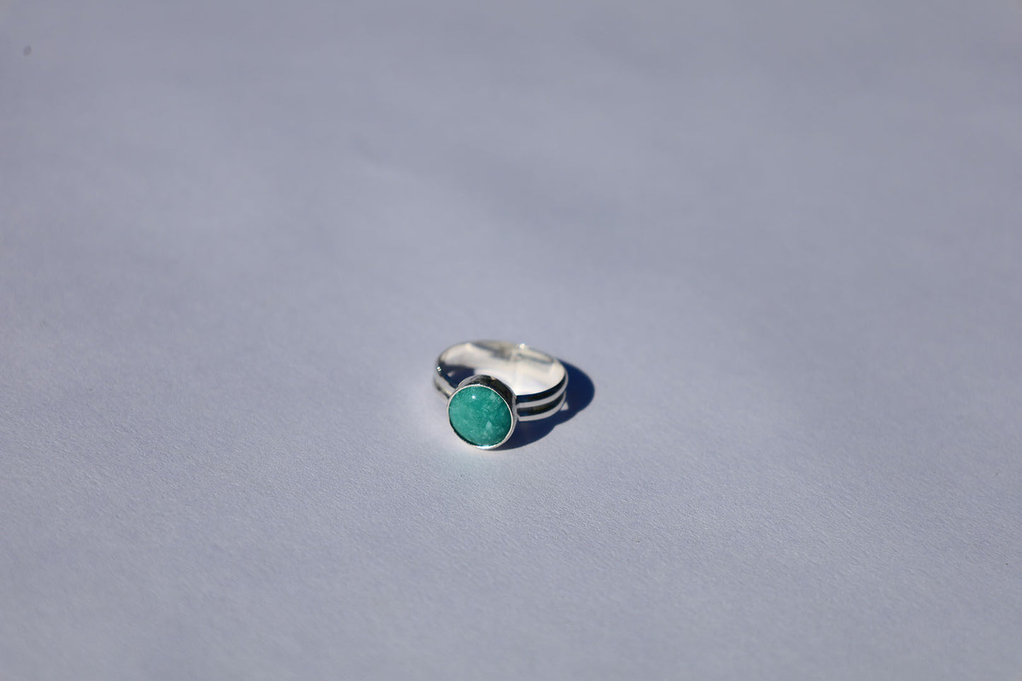 Double Banded Turquoise Ring