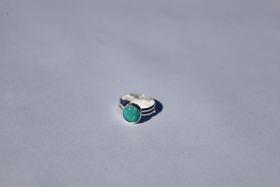 Double Banded Turquoise Ring