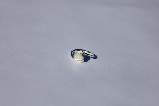 Rainbow Moonstone Tension Ring