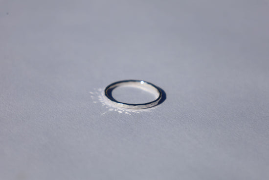 Textured Silver Band