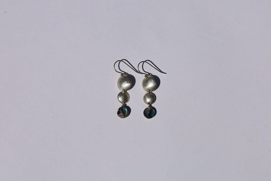 (#2) Double Domed Abalone Earrings