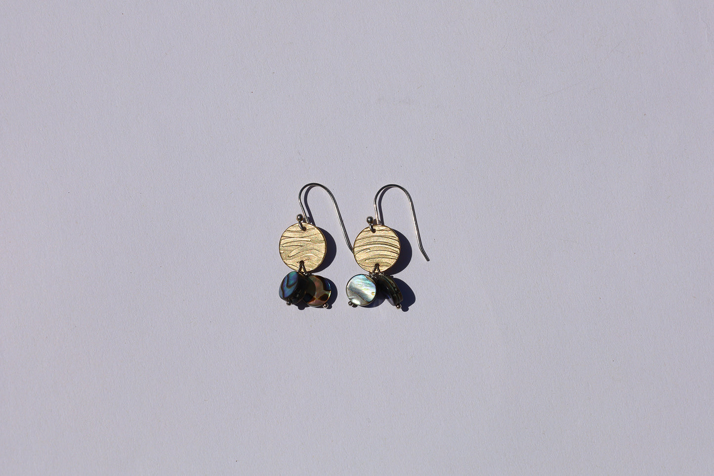(#15) Abalone Double Danglers