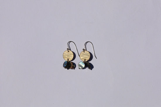 (#15) Abalone Double Danglers