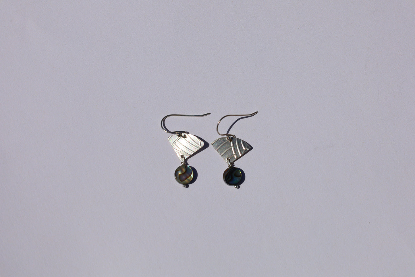 (#9) Fanned Abalone Earrings