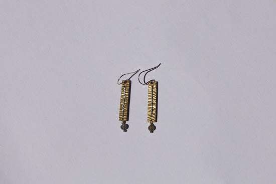 (#5) Long Labradorite Earrings