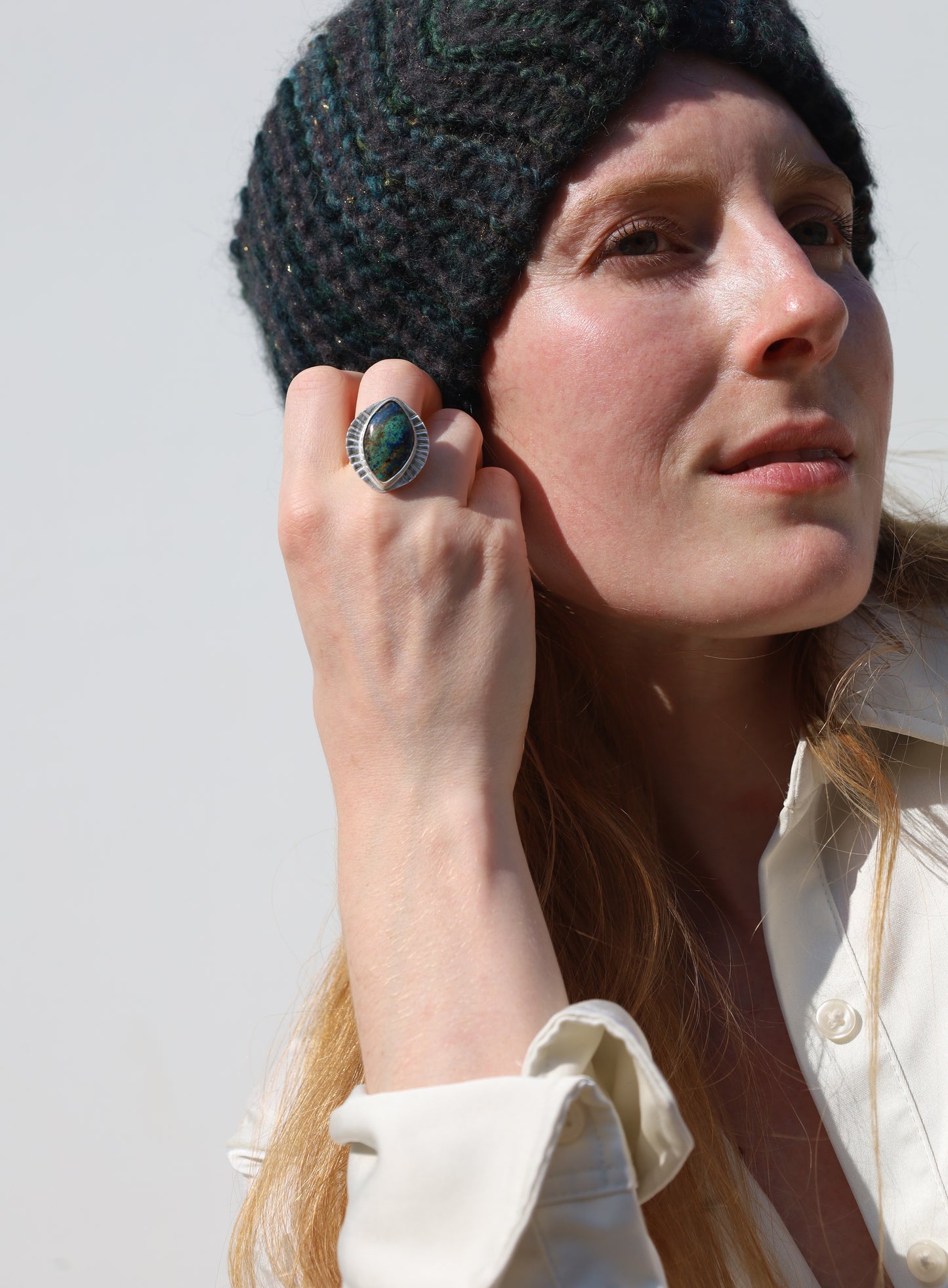 Agate Eye Ring