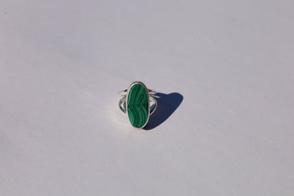 Malachite Swirl Ring