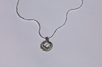 Silver Spun Necklace