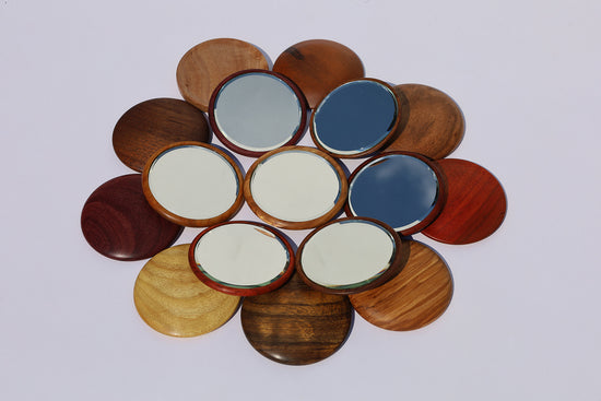 Wooden Pocket Mirror