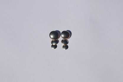 Triple Dome Disc Earrings