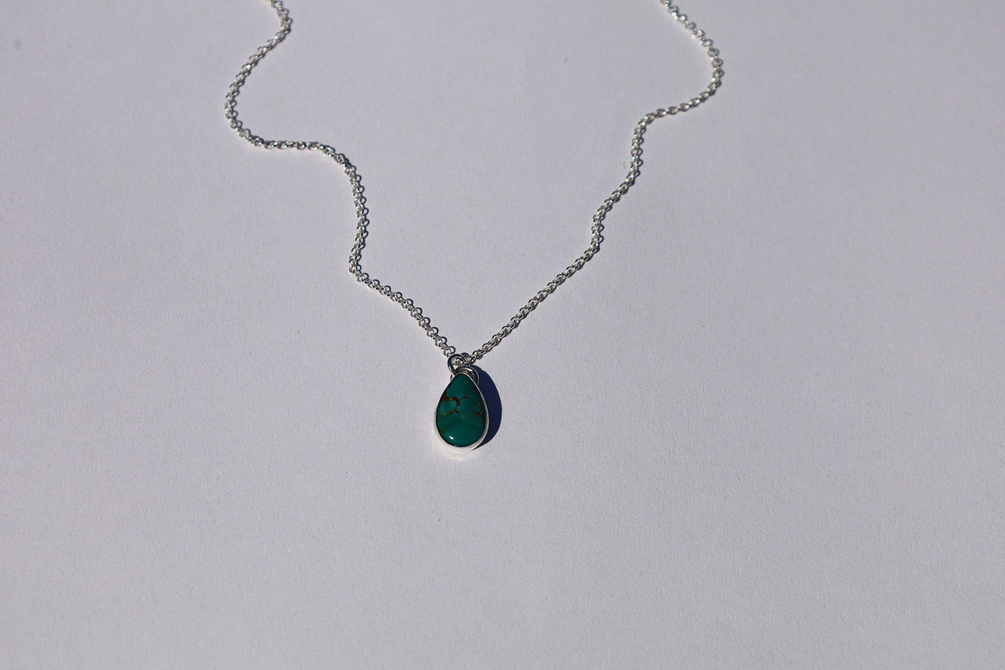 Turquoise Teardrop Necklace
