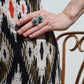 Double Eye Opal Wood Ring