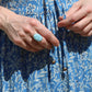 Larimar Split Shank Ring