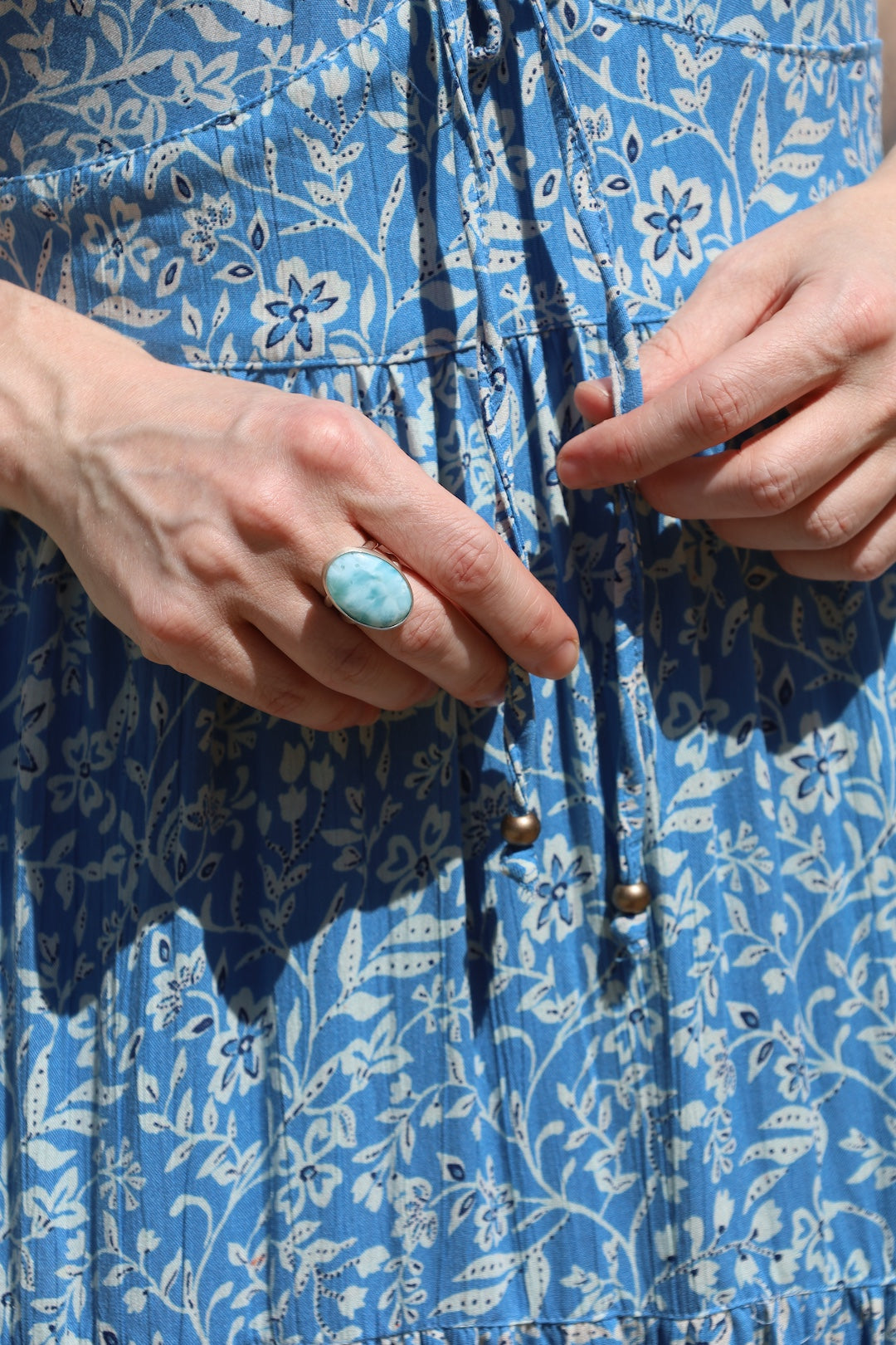 Larimar Split Shank Ring