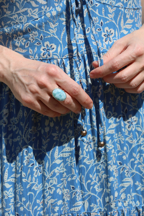 Larimar Split Shank Ring
