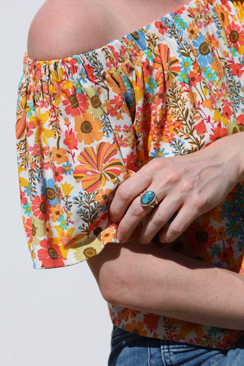 Persian Turquoise Split Shank Ring