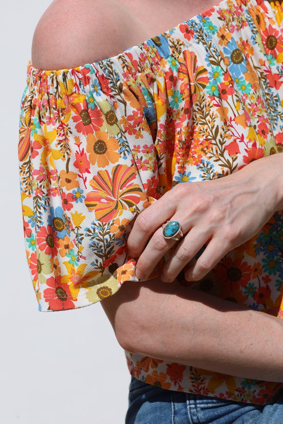 Persian Turquoise Split Shank Ring