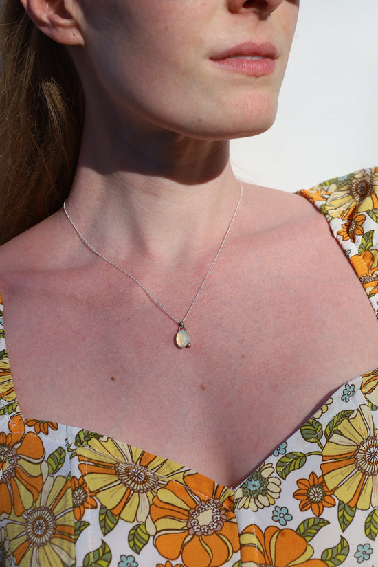 Opal Dot Necklace