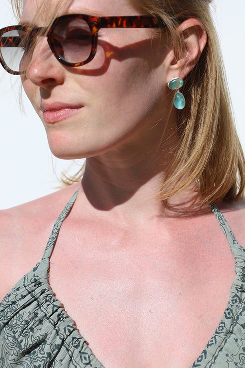 Apatite Doublet Earrings