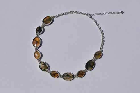 Moss Agate Choker Necklace