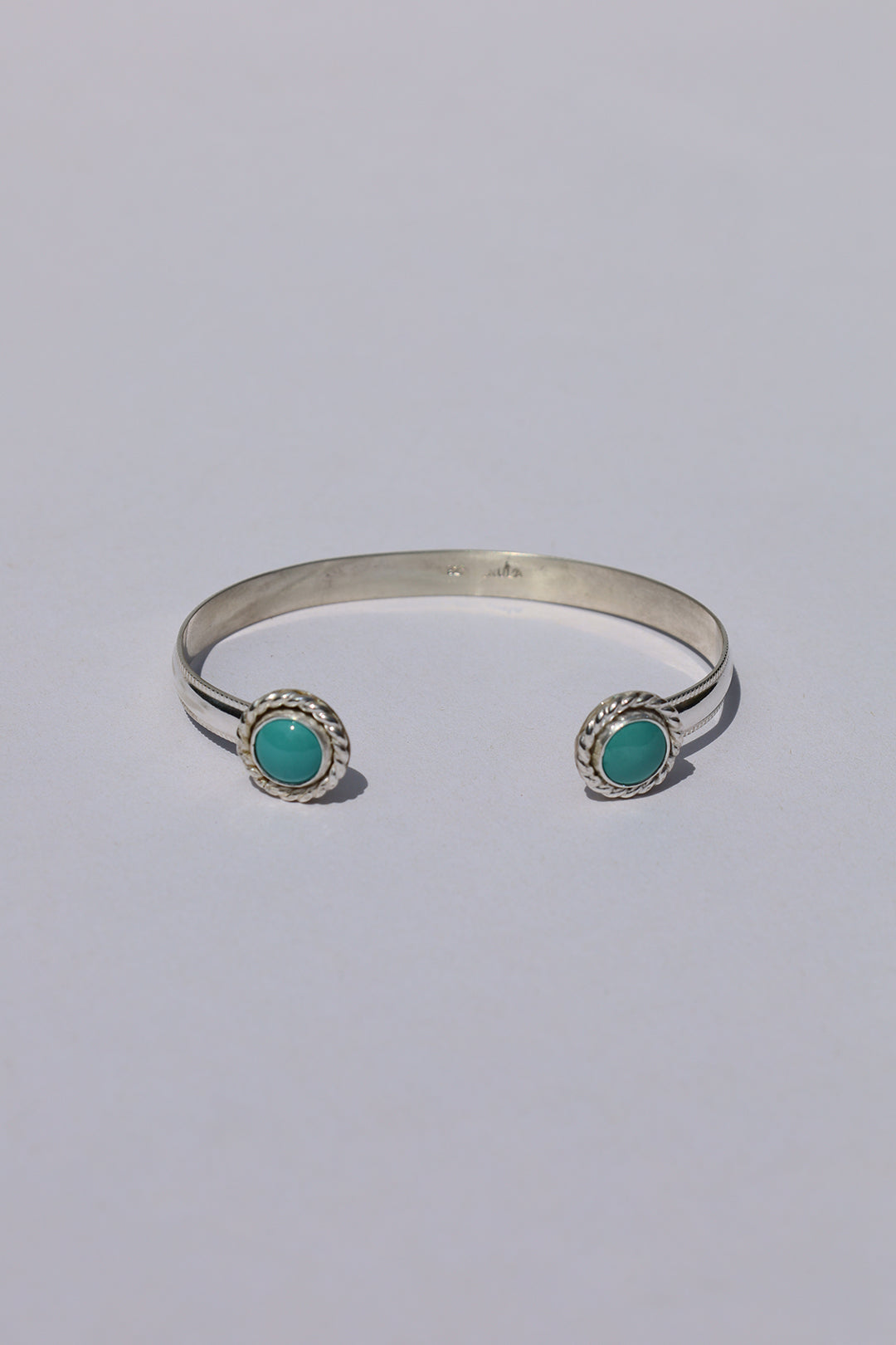 Turquoise Rope Open Cuff