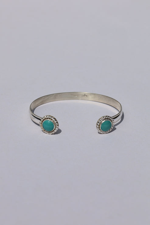 Turquoise Rope Open Cuff