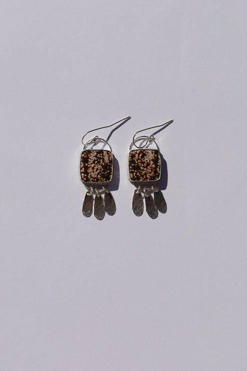 Ocean Jasper Tassel Earrings