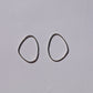 Sterling Silver Irregular Hoops