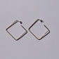 Square Brass Hoops