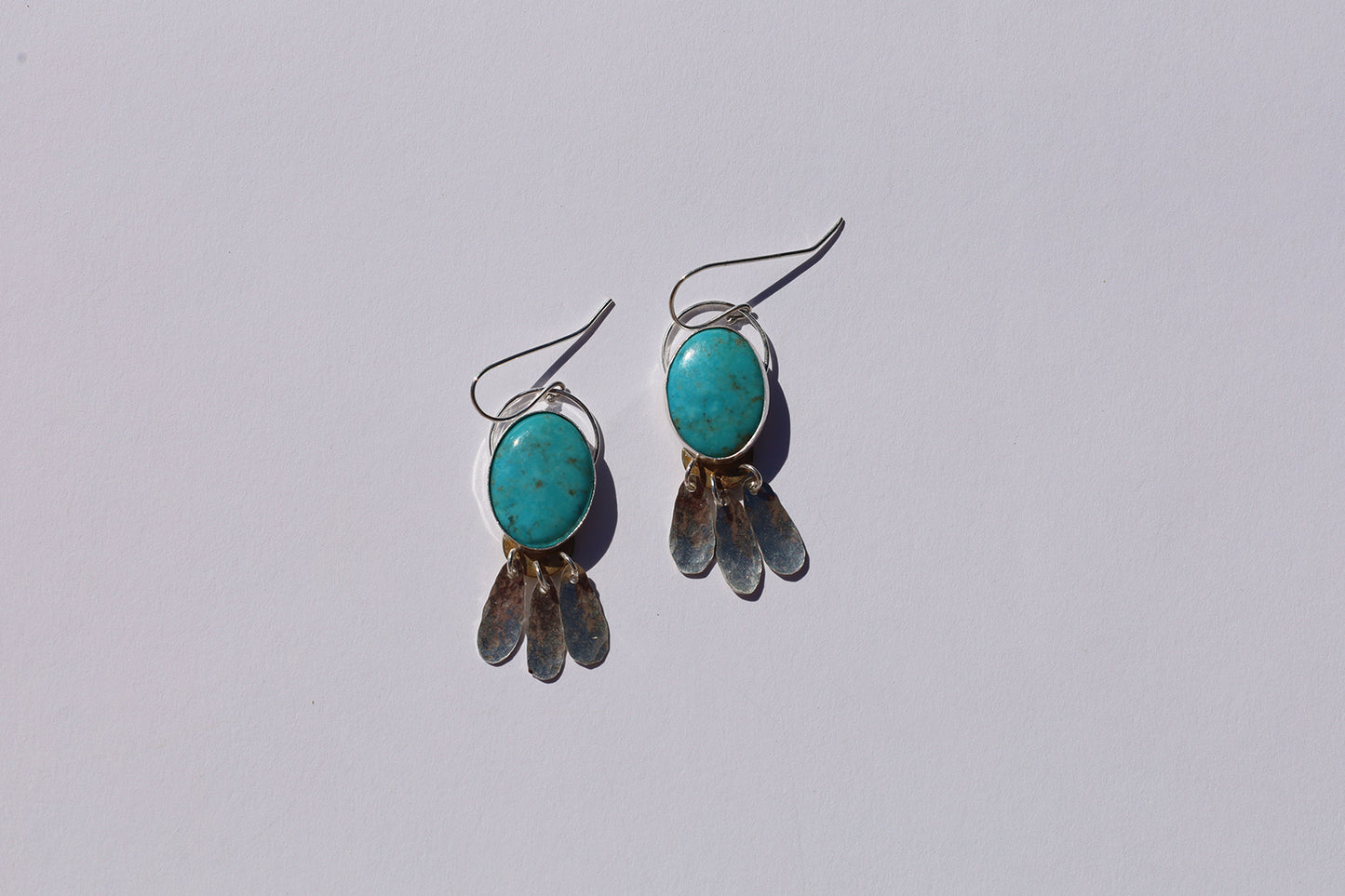 Turquoise Tassel Earrings